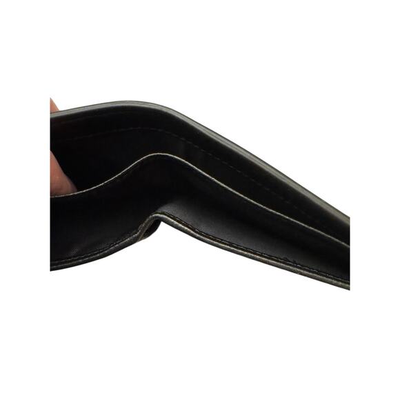 Alexander McQueen NWT Leather Biker Skull Bi-Fold Wallet in Black - Picture 13 of 14